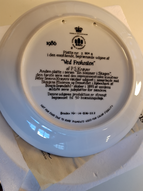 Copenhagen Porcelæn - P. S Krøyer "Ved Frokosten"